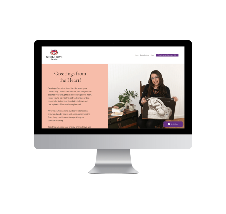 Whole Love Doula website