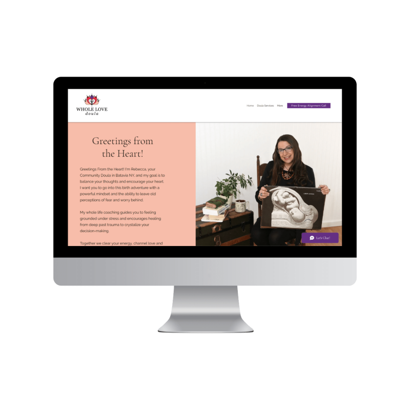 Whole Love Doula website