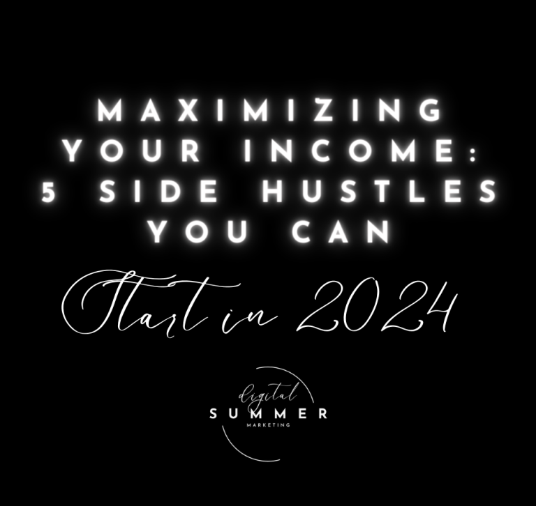 5 side hustles you can start in 2024